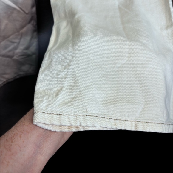 Reformation Lexi High Rise Wide Leg Jeans Ivory - Picture 7 of 11